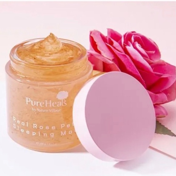 PureHeals Real Rose Petal Sleeping Mask - Picture 1 of 9
